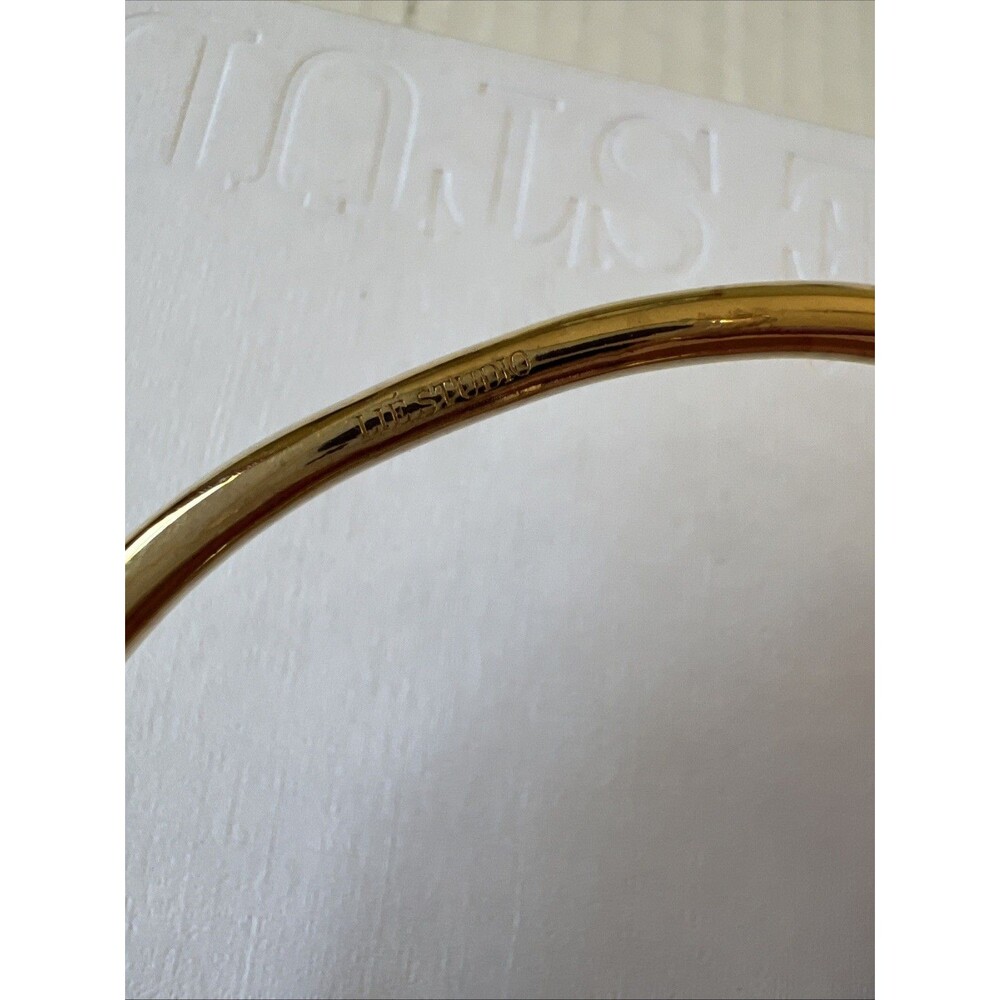 Lie Studio Olga Bracelet Brass Plated 18 Ct Gold NWT/see Details - Picture 11 of 13